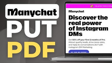 How to Put a PDF into ManyChat (2025 Full Guide)
