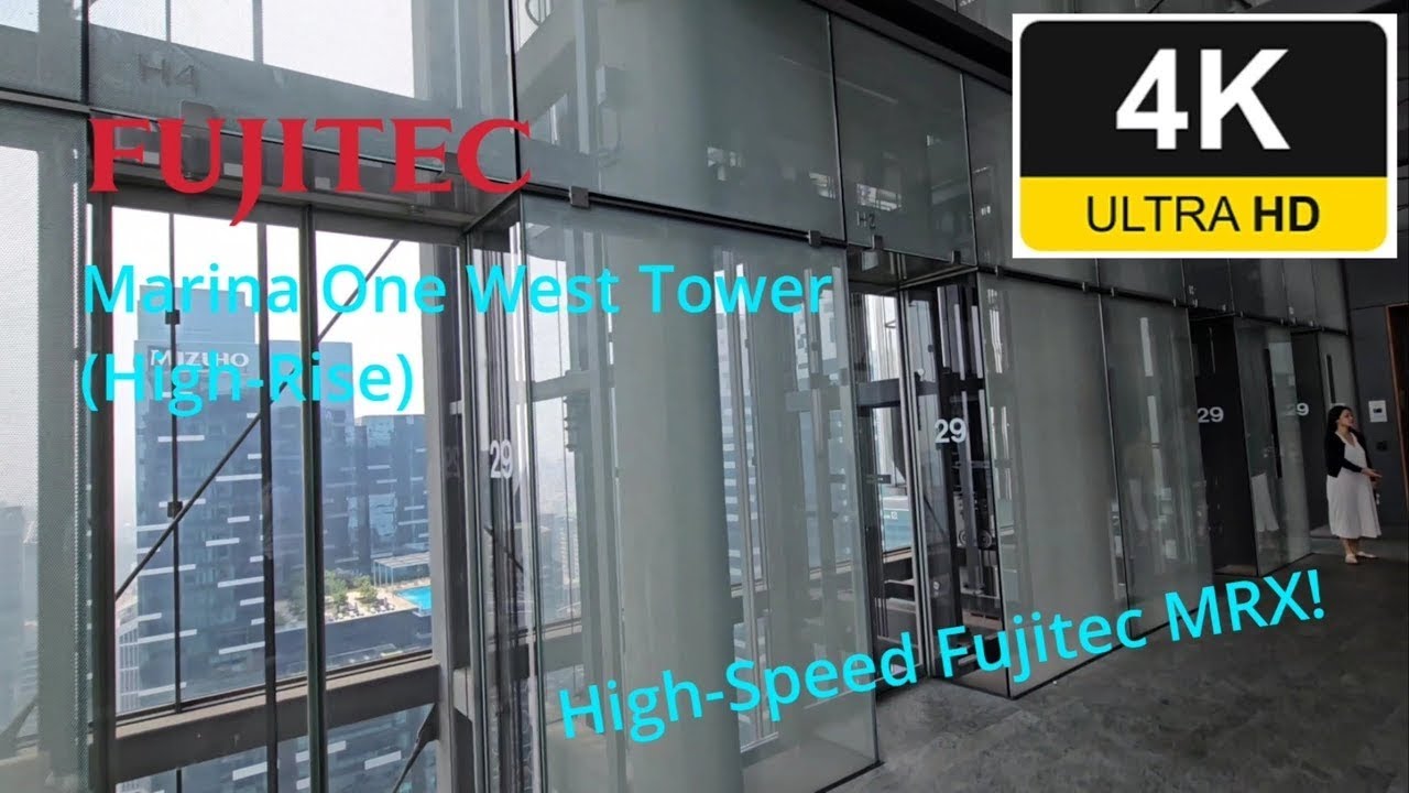 High Speed Scenic Fujitec DRGS EZ Shuttle High rise Lifts At Marina high-speed-scenic-fujitec-drgs-ez-shuttle-high-rise-lifts-at-marina