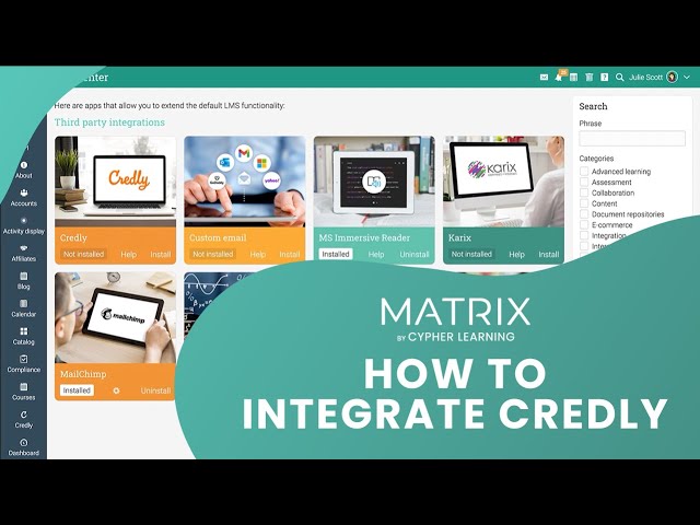 MATRIX LMS - How to integrate Credly