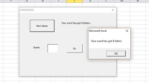 How to Make a Hangman Game with VBA.  Part 4 – Selecting a Random Word