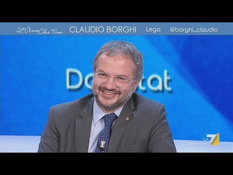 🔴 Interventi di Claudio Borghi a "L'aria che tira" - 16/11/2017