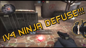 [CSGO] "1V4 CLUTCH NINJA DEFUSE!"