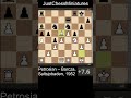 Tigran Petrosian plays a pin and wins the exchange against Barcza