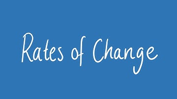 Rates of change | Unit 1 and 2 VCE Maths Methods