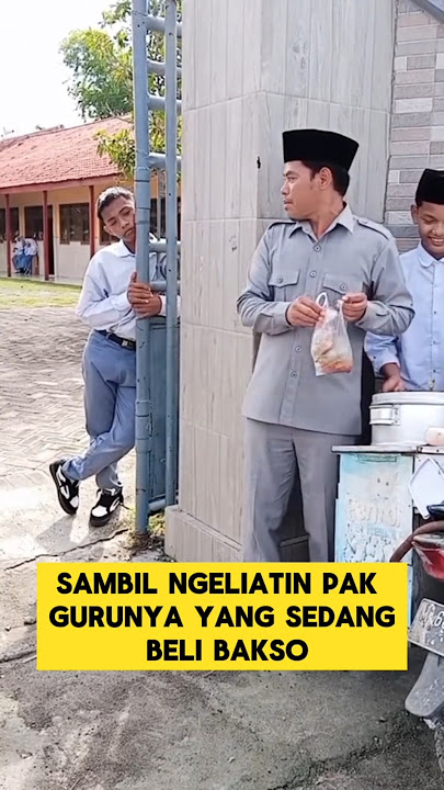momen lucu ketika pak guru beli bakso dilihatin murid nya ‼️‼️ #ngakak #lucu #guru #murid #sekolah