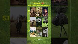 Can you build a $15 UNBEATABLE animal defence in football? ⚽🤔