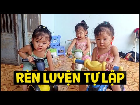Video Mẹ Vân cố gắng rèn luyện kỷ luật cho Gạo Sữa Kem, tự ăn cơm và chơi cùng nhau | TAM CÔNG CHÚA - youtube