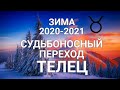 ♉ТЕЛЕЦ. Зима/Winter❄🎄 2020-2021. Судьбоносный переход+Сюрприз. Таро-гороскоп для Тельцов.