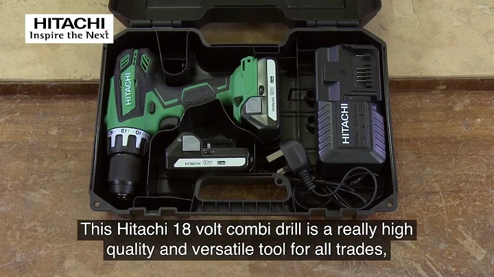 Hitachi 18V Combi Drill with Li-Ion Batteries