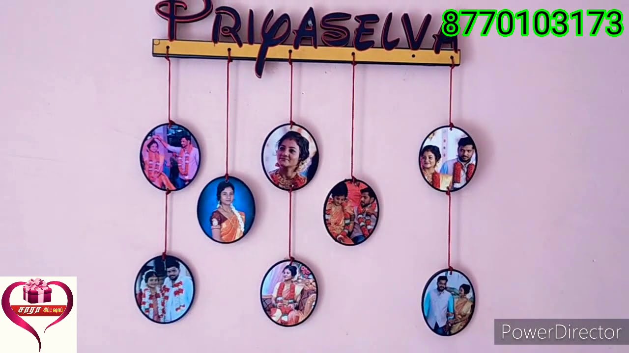 Wall Hanging customized Name photo frame YouTube