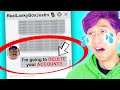 FAKE JUSTIN SCAM ACCOUNT THREATENED TO DELETE OUR ACCOUNT?! (SCAMMER EXPOSED!!)