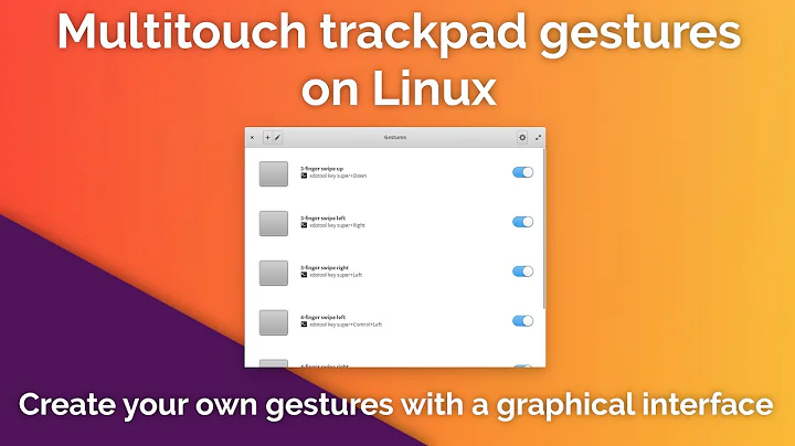 Add multitouch trackpad gestures on Linux