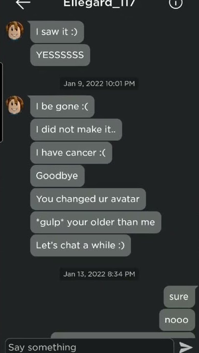 proof that my friend died from cancer... 😭😭😭