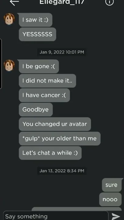 proof that my friend died from cancer... 😭😭😭
