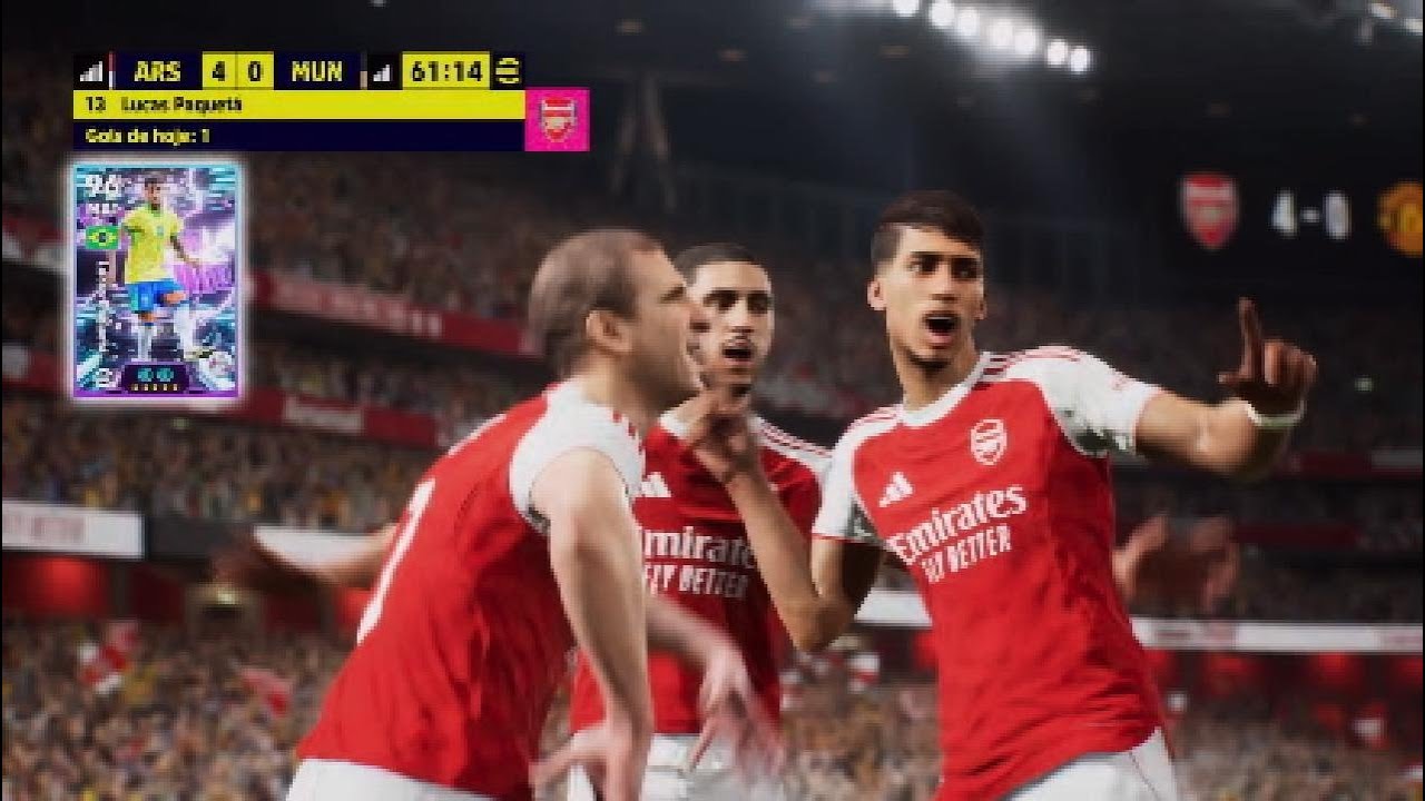 Desafio Online eFootball 2026 - Arsenal 5 x 0 Manchester United - English Clubs.