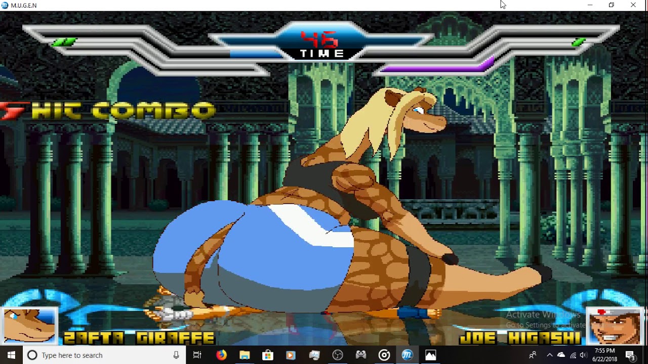 Mugen: Zafta Giraffe vs Joe Higashi - YouTube.