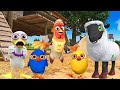 El Pollito pío 3d | El toro se congela jugando en el juegodel Toro y el Tractor 3D