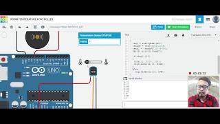 Circuits ROOM TEMPERATURE CONTROLLER- Tinkercad