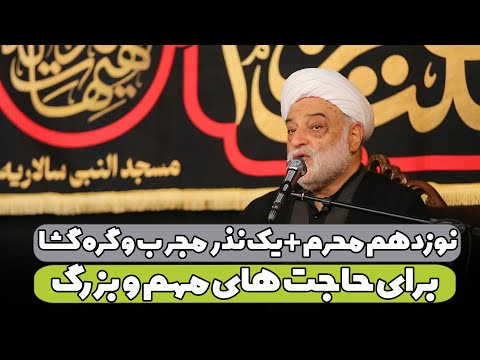 نوزدهم محرم | یک نذر مجرب و گره گشا برای حاجت های مهم و بزرگ | استاد فرحزاد