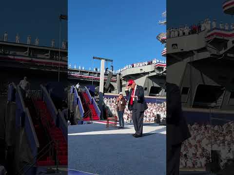 President Trump Dance with the Navy Sailors! YMCA