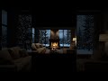 No Ads Fireplace Blizzard ASMR - Snow Storm Sound Sleep With Fireplace Burning For Deep Sleeping