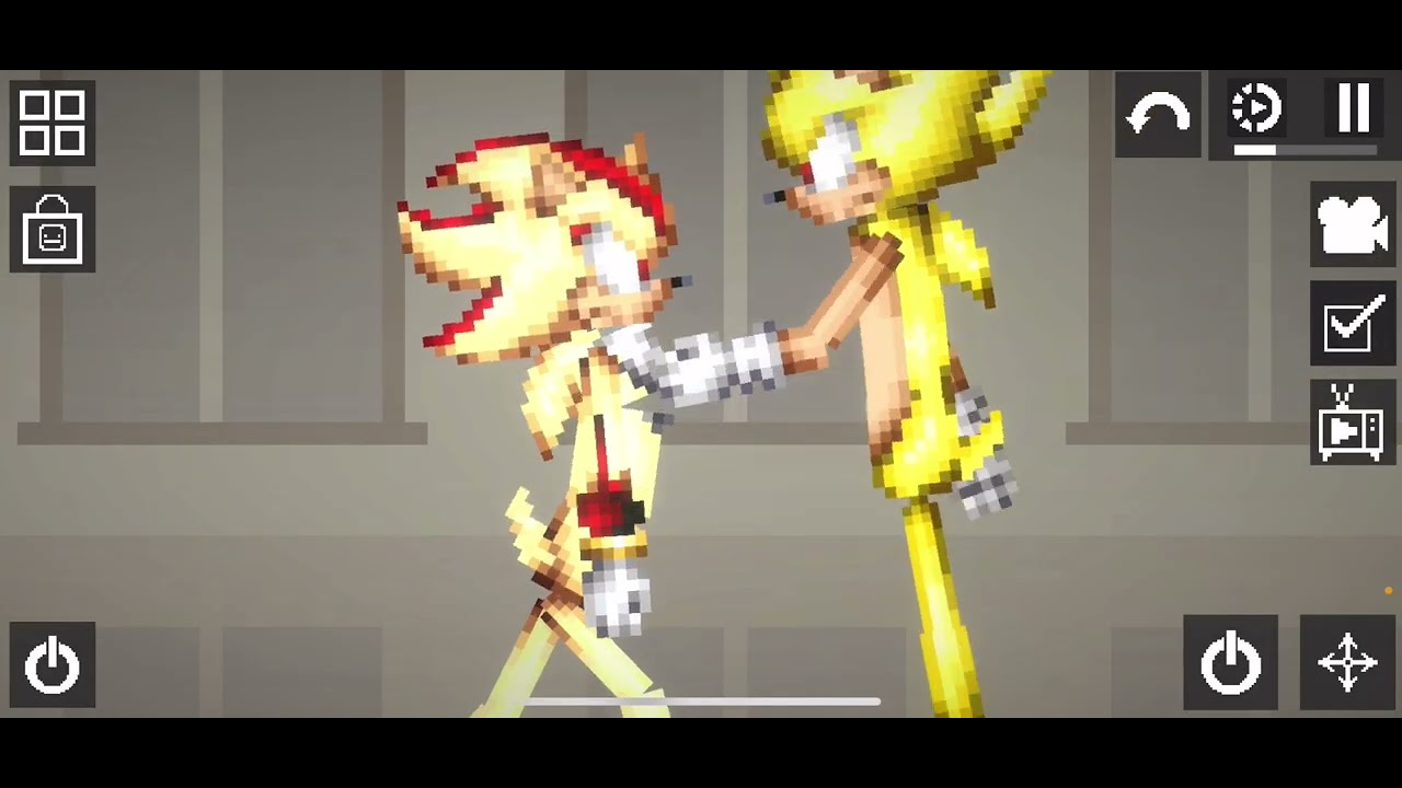 Remake of the full fight of sonic and shadow (related to sonic the hedgehog 3)