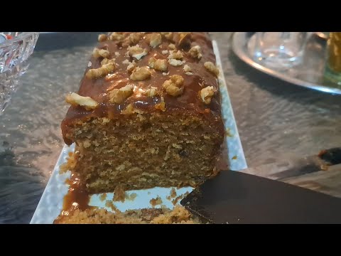 كيكة الجزر وصوص كراميل بنكهة الفاني