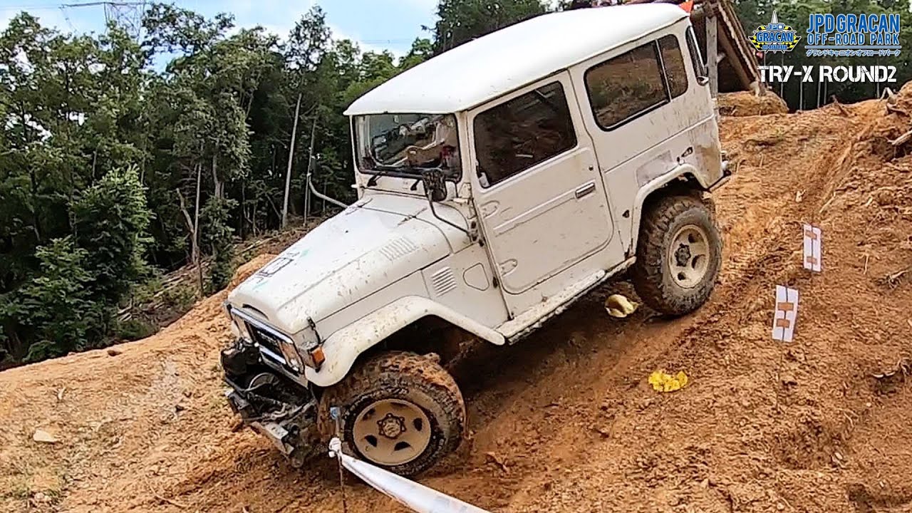 【レア映像】ランクル４０系の激走！！【トライクロス大会 JPDグラキャンオフロードパーク】