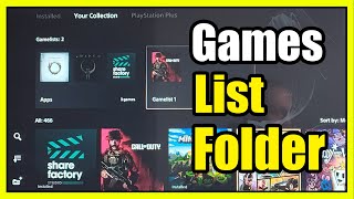 How to Make a Games List Folder on PS5 Game Library (Fast Tutorial)