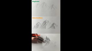 Mountain Drawing | 3 Levels of Difficulty