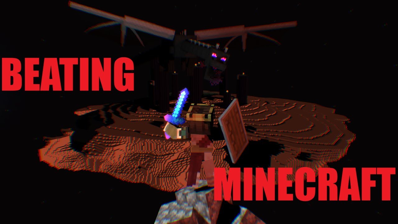 BEATING Minecraft for the FIRST TIME - YouTube