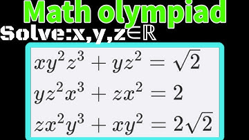 Math Olympiad : A Nice Algebra Olympiad Problem @AyaansMath