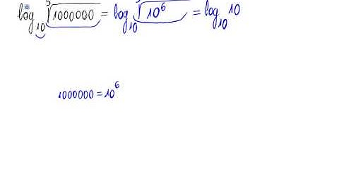 Logaritmo en base 10 de una raíz de una potencia de 10