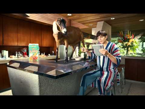 Lenovo YOGA Tablet - Ashton Kutcher i koza