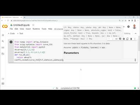 Fit a Linear Curve to a Set of Points using Python, Linear Regression