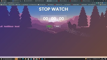 Stop Watch Project for Coding ninja Skill test