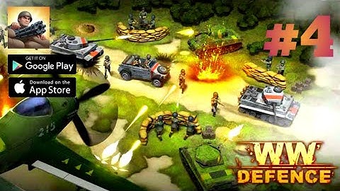 WWII Defense: RTS Army TD game || Android Defense Offline Gamplay || Level 4 || #games #androidgames