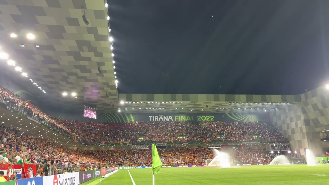 DStv - FUTEBOL IMBATÍVEL! Roma e Feyenoord fazem a grande final da  Conference League, no Air Albania Stadium, um campo neutro, na Albânia.  Para a Roma, vale a importância de ter o