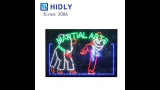 Hidly Martial Arts Led Sign Special Offer