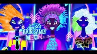 Girls Hair Salon Glow Full Moon Hairstyle, Haircut And Dress Up