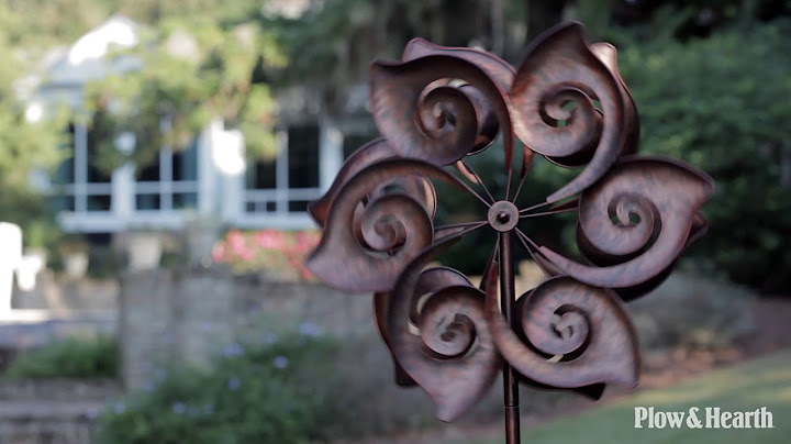 Plow and hearth copper lily wind spinner