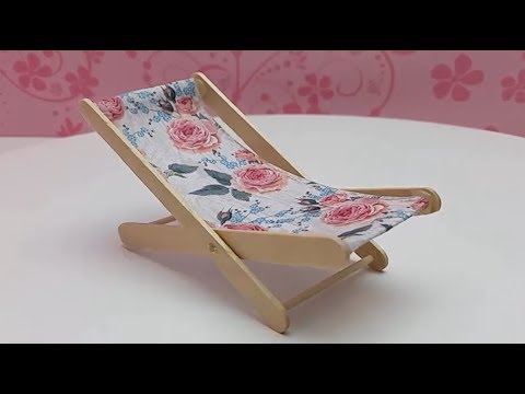 Diy Beach Chair From Popsicle Sticks Super Easy Project How To