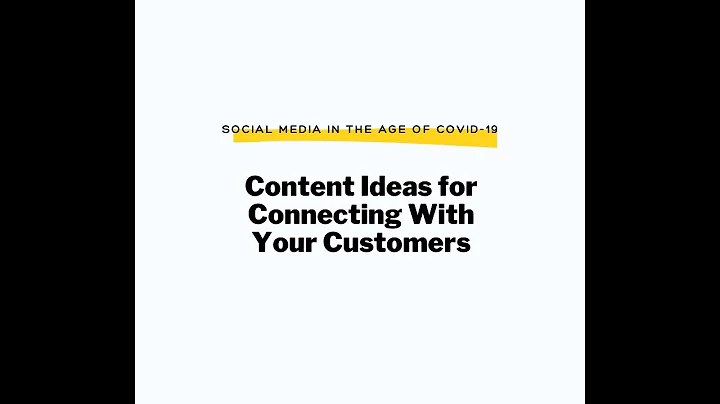 "Social Media in the Age of COVID-19: Content Idea...