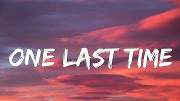 Ariana Grande - One Last Time (Lyrics)