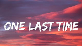 Ariana Grande - One Last Time (Lyrics) Resimi