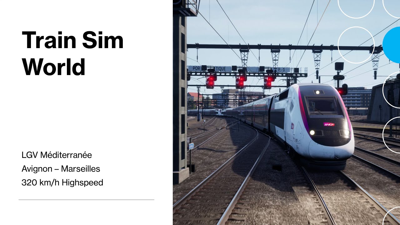 320 km/h TGV Avignon -  Marseilles 🚄 Train Sim World 2 LGV Méditerranée
