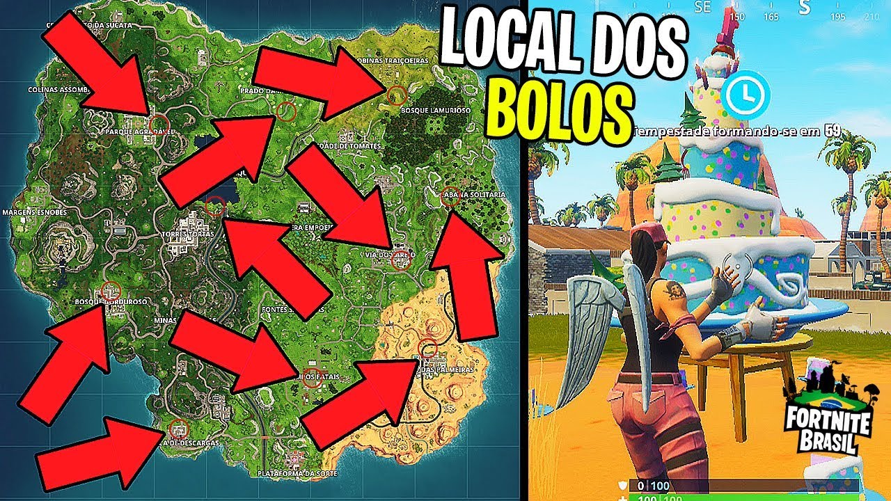 DANCE NA FRENTE DE DIFERENTES BOLOS DE ANIVERSÁRIO - Fortnite Battle Royale fortnite battle royale unblocked