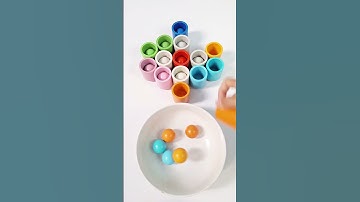 Asmr color sorting #asmr #colors #satisfying