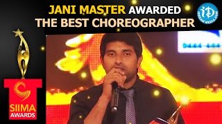 SIIMA Awards - Jani Master Awarded The Best Choreographer - Chiranjeevi || Ram Charan