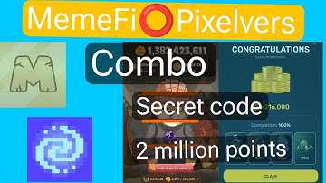 MemeFi | MemeFi daily combo | pixelverse daily combo | PixelTap airdrop | today airdrop
